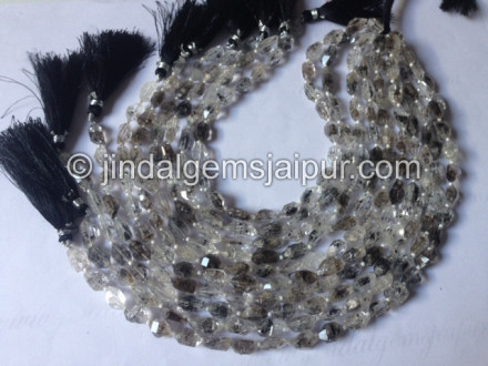 Double Terminated Quartz Rough Nuggets Shape Beads